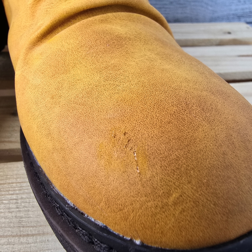 Rieker Dominika Water Resistant Winter Fall Mustard Yellow Boots Size 38 NEW - Picture 5 of 14